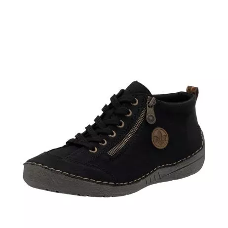 Półbuty RIEKER 52514-00 black