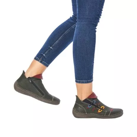 Botki RIEKER 72581-54 green