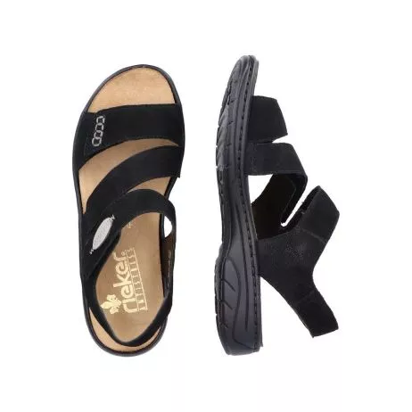 Sandały RIEKER 64573-00 black