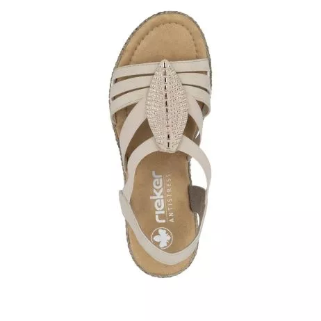 Sandały RIEKER 66526-62 beige