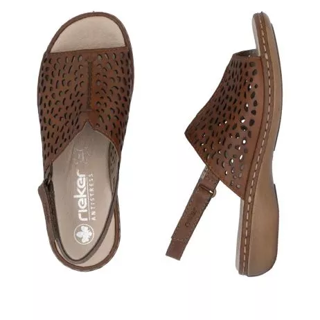 Sandały RIEKER 65985-25 brown