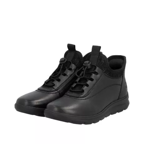Półbuty RIEKER Z0057-00 black