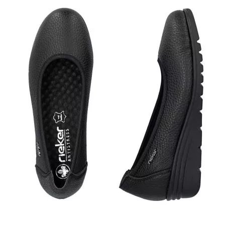 Czółenka RIEKER L5360-00 black