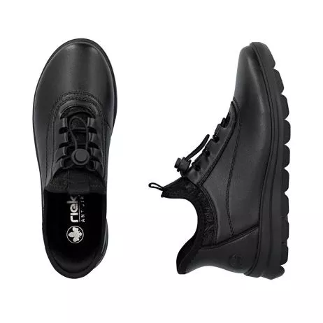Półbuty RIEKER Z0057-00 black