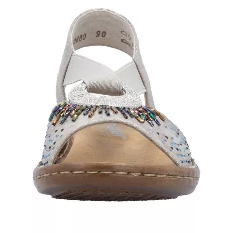 Sandały RIEKER 60880-90 metallic