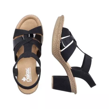 Sandały RIEKER 665K3-00 black