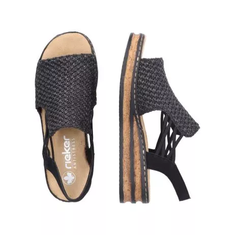 Sandały RIEKER 62941-00 black