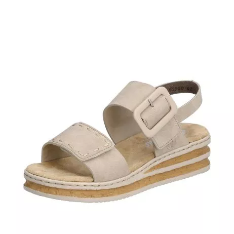 Sandały RIEKER 62950-62 beige