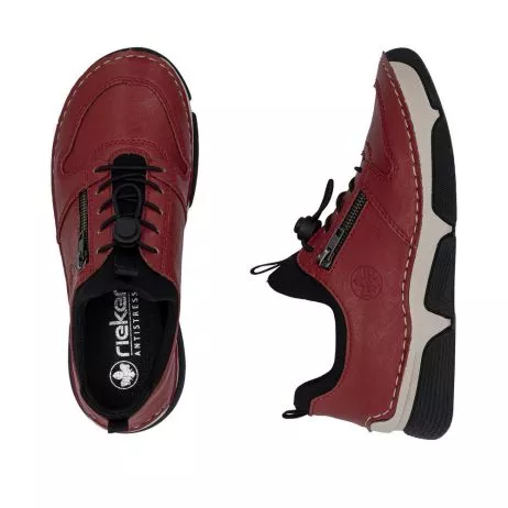 Półbuty RIEKER 45951-33 red
