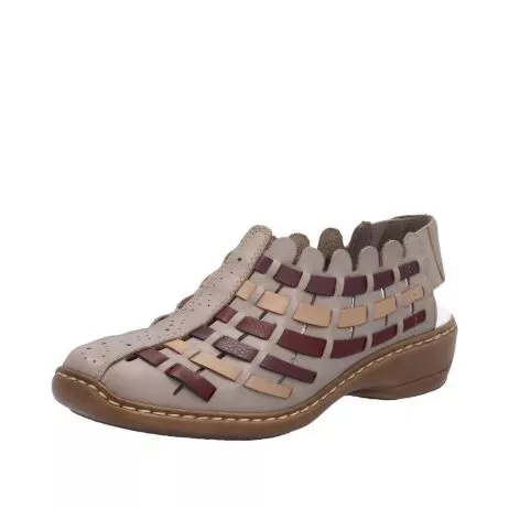 Sandały RIEKER 413V8-64 beige