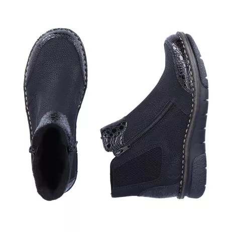 Botki RIEKER 73355-00 black
