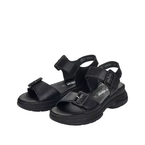 Sandały RIEKER 66680-00 black