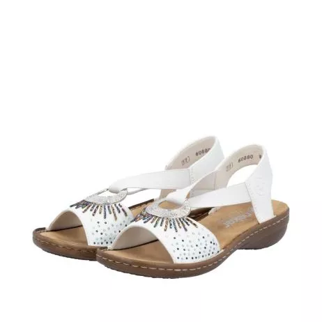 Sandały RIEKER 60880-80 white