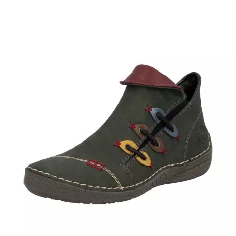 Botki RIEKER 72581-54 green
