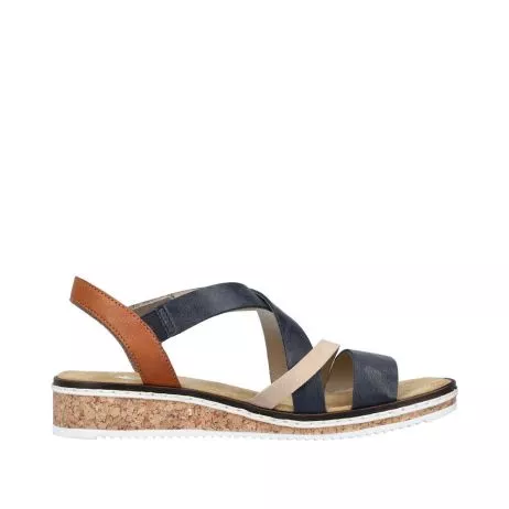 Sandały RIEKER V3663-91 blue