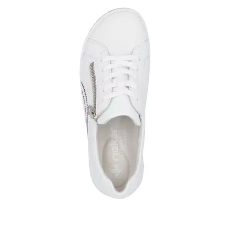 Półbuty RIEKER 42424-80 white