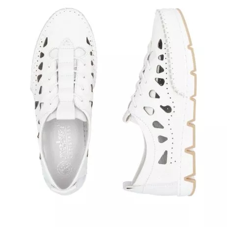 Półbuty RIEKER 49956-80 white