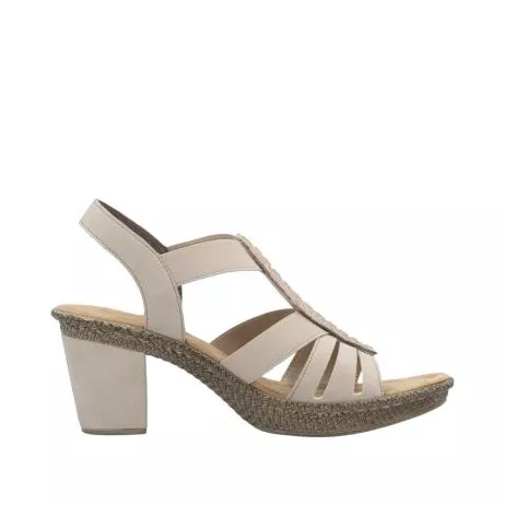 Sandały RIEKER 66526-62 beige