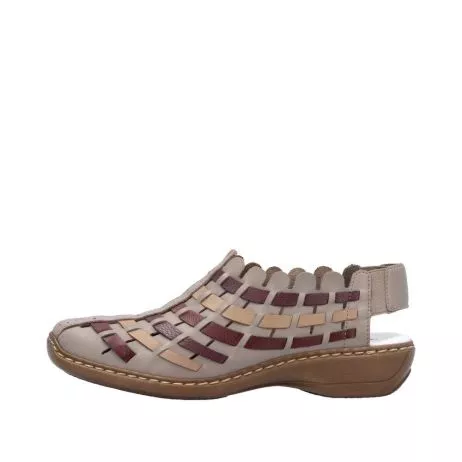 Sandały RIEKER 413V8-64 beige