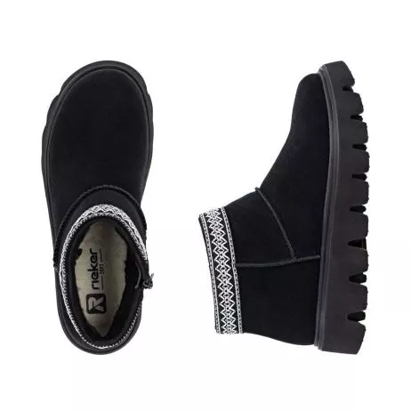 Botki RIEKER W2074-00 black