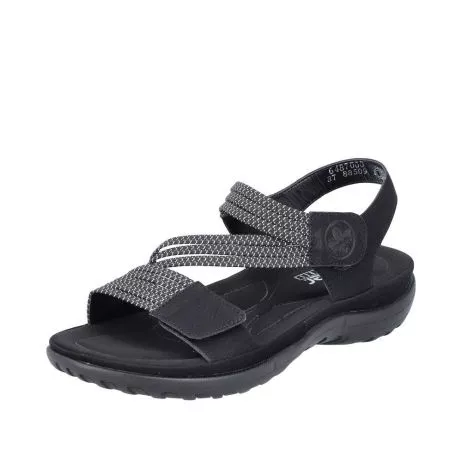 Sandały RIEKER 64870-00 black