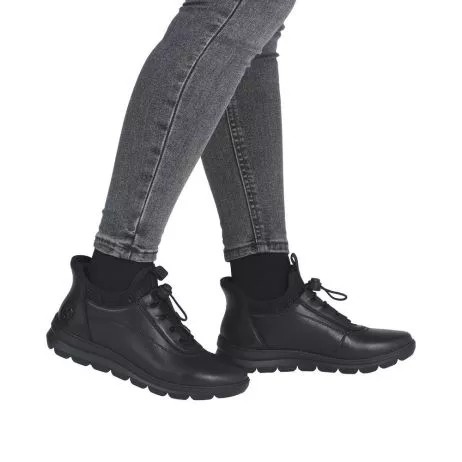 Półbuty RIEKER Z0057-00 black