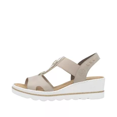 Sandały RIEKER 67498-62 beige