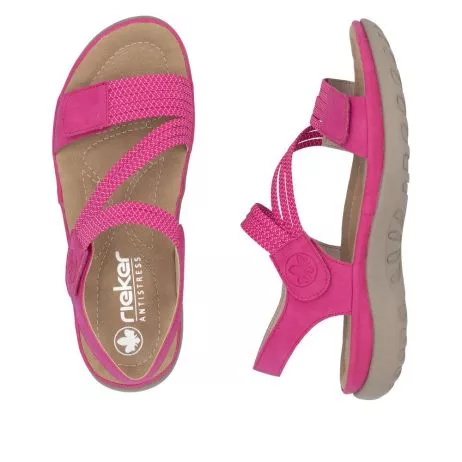 Sandały RIEKER 64870-31 pink