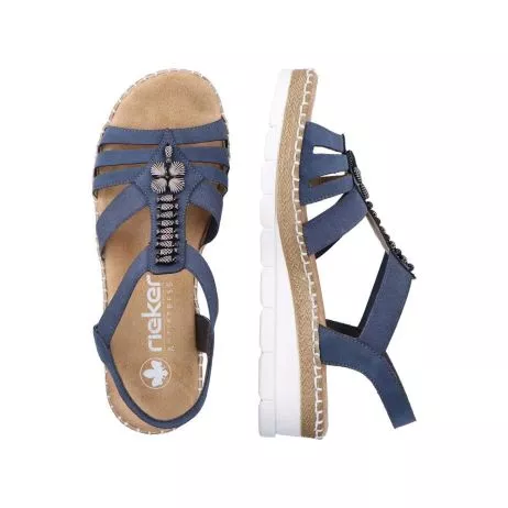 Sandały RIEKER V1206-14 blue