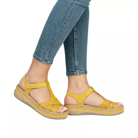 Sandały RIEKER V0919-68 yellow