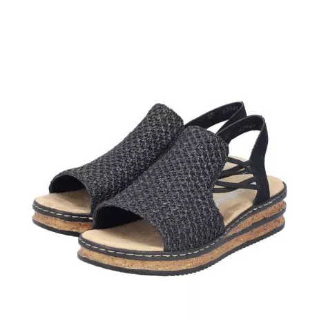 Sandały RIEKER 62941-00 black