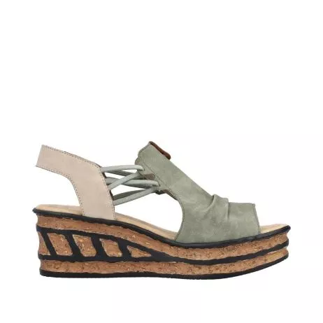 Sandały RIEKER 68175-52 green
