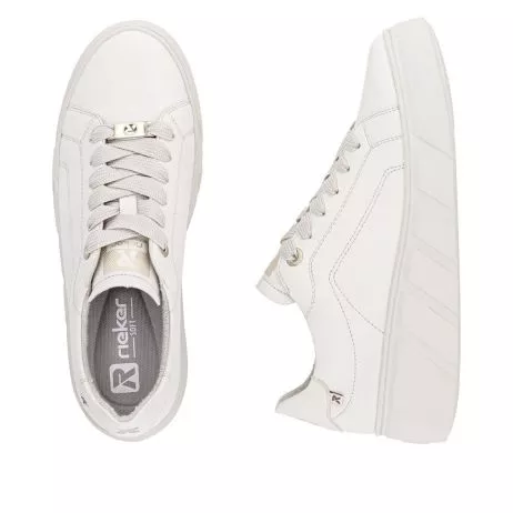 Półbuty RIEKER W2601-82 white