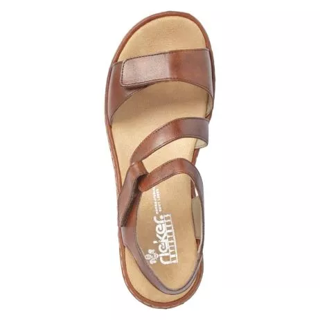 Sandały RIEKER 659C7-24 brown